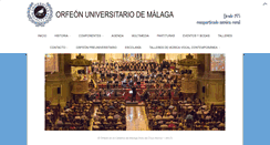 Desktop Screenshot of orfeonmalaga.org