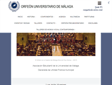 Tablet Screenshot of orfeonmalaga.org